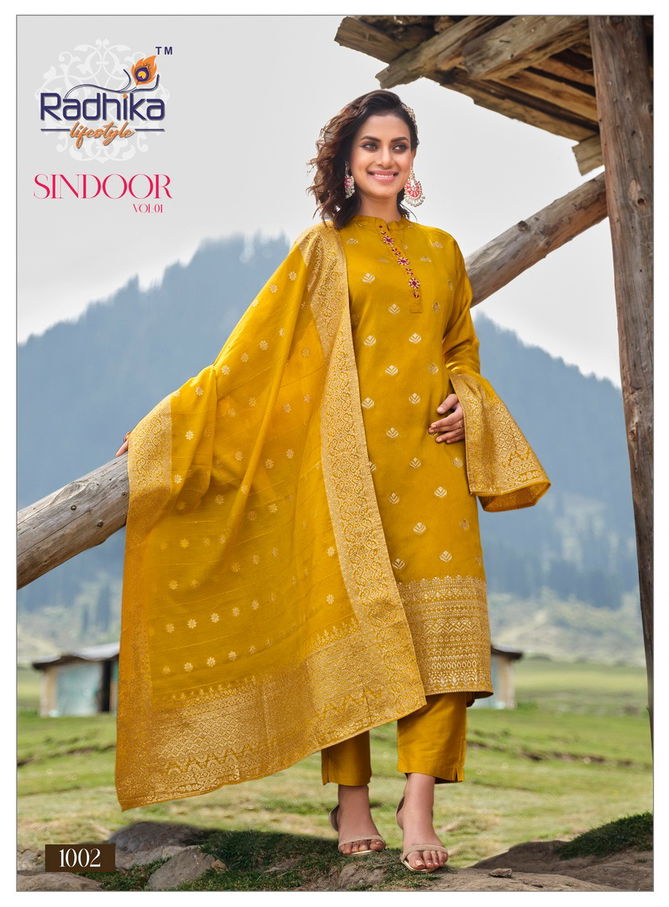 Sindoor Vol 1 By Radhika Hand Work Readymade Suits Catalog